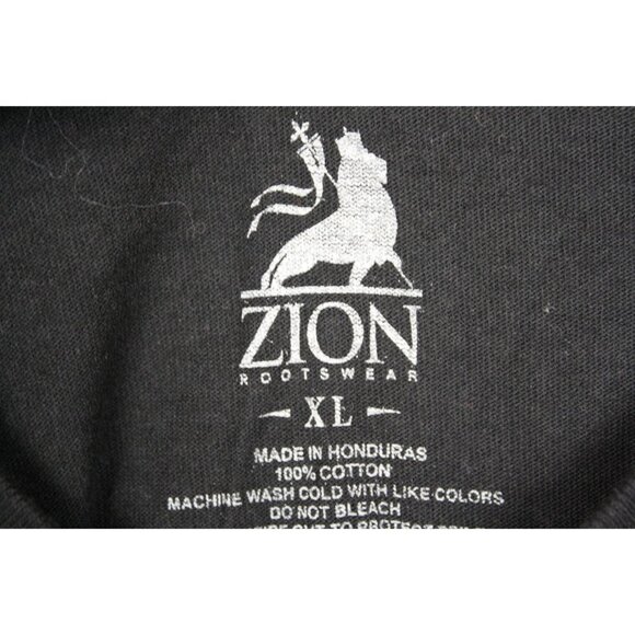 Bob Marley T Shirt Mens Size XL Black Zion Rootswear Graphic Tee - Picture 3 of 3